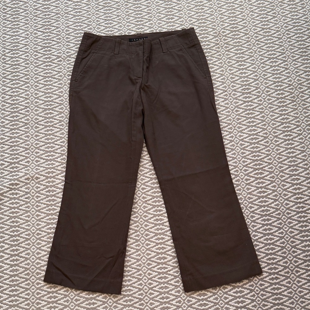 Theory woman’s Dark Brown cropped pant